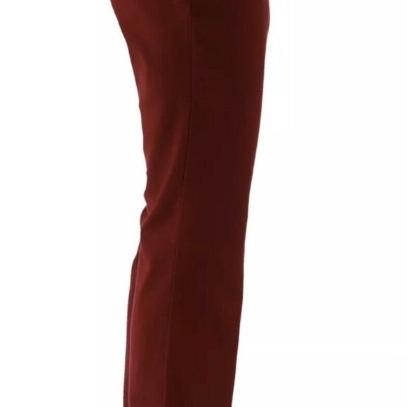 IMAN Global Chic Perfect Ponte 360 Slimming Boot-Cut Pants (Red) New - Picture 3 of 4